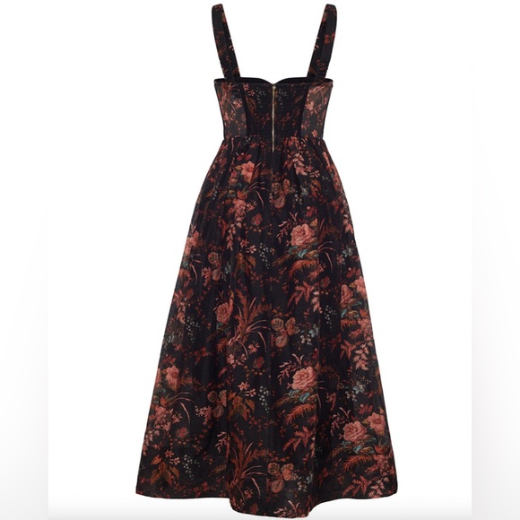 CARA CARA Pheobe Midi Dress In Pindell Black, NWOT, NEVER WORN, NO FLAWS. - Picture 5 of 10